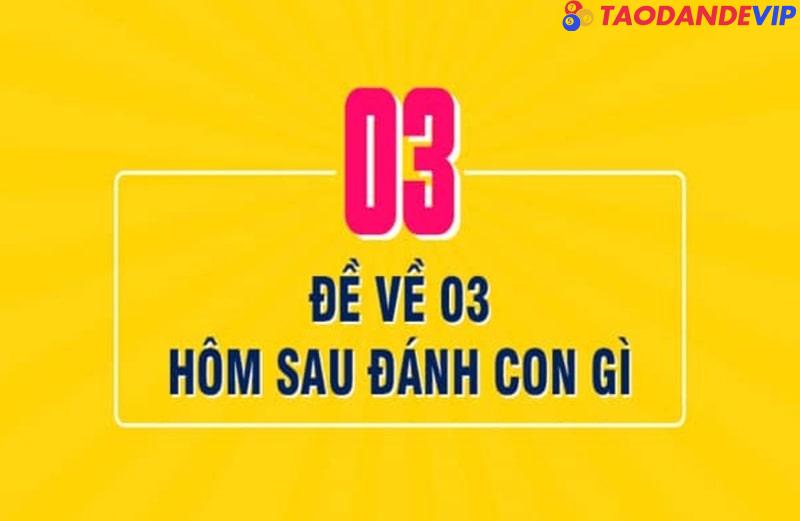 Trả lời đề về 03 hôm sau đánh con gì trúng lớn chuẩn nhất